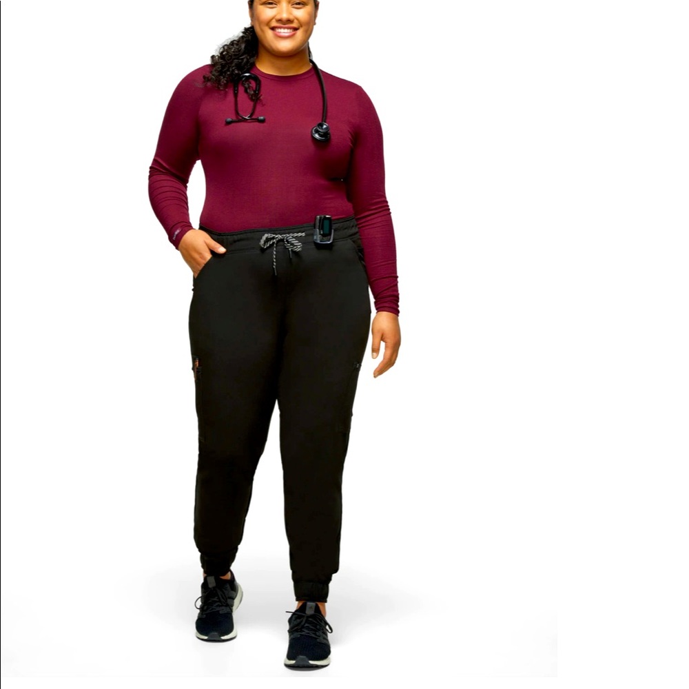 Jaanuu Womens Mesh Enhanced Jogger XL Black